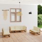 vidaXL 7-tlg. Garten-Lounge-Set mit Kissen Kiefer Massivholz vidaXL 7-tlg. Garten-Lounge-Set mit Kissen Kiefer Massivholz