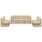 vidaXL 7-tlg. Garten-Lounge-Set mit Kissen Kiefer Massivholz vidaXL 7-tlg. Garten-Lounge-Set mit Kissen Kiefer Massivholz