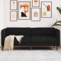 vidaXL Sofa 3-Sitzer Schwarz Stoff vidaXL Sofa 3-Sitzer Schwarz Stoff