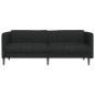vidaXL Sofa 3-Sitzer Schwarz Stoff vidaXL Sofa 3-Sitzer Schwarz Stoff