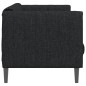 vidaXL Sofa 3-Sitzer Schwarz Stoff vidaXL Sofa 3-Sitzer Schwarz Stoff