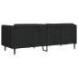 vidaXL Sofa 3-Sitzer Schwarz Stoff vidaXL Sofa 3-Sitzer Schwarz Stoff