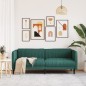 vidaXL Sofa 3-Sitzer Dunkelgrün Stoff vidaXL Sofa 3-Sitzer Dunkelgrün Stoff