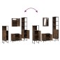 vidaXL 4-tlg. Badmöbel-Set Räuchereiche Holzwerkstoff vidaXL 4-tlg. Badmöbel-Set Räuchereiche Holzwerkstoff