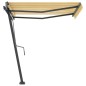 Standmarkise Einziehbar Handbetrieben 350x250 cm Gelb/Weiß Standmarkise Einziehbar Handbetrieben 350x250 cm Gelb/Weiß