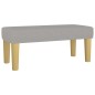 vidaXL Boxspringbett mit Matratze Hellgrau 120x190 cm Stoff vidaXL Boxspringbett mit Matratze Hellgrau 120x190 cm Stoff