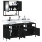 vidaXL 3-tlg. Badmöbel-Set Schwarz Holzwerkstoff vidaXL 3-tlg. Badmöbel-Set Schwarz Holzwerkstoff