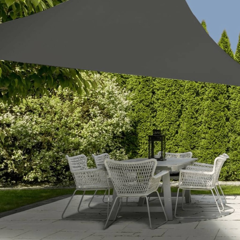 ProGarden Sonnensegel 3,6x3,6x3,6 m Grau Dreieckig ProGarden Sonnensegel 3,6x3,6x3,6 m Grau Dreieckig
