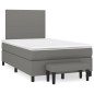 vidaXL Boxspringbett mit Matratze Dunkelbraun 120x190 cm Stoff vidaXL Boxspringbett mit Matratze Dunkelbraun 120x190 cm Stoff