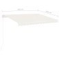 Automatische Markise mit LED & Windsensor 350x250 cm Creme Automatische Markise mit LED & Windsensor 350x250 cm Creme