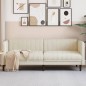 vidaXL 3-Sitzer-Sofa Leinen vidaXL 3-Sitzer-Sofa Leinen