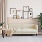 vidaXL 3-Sitzer-Sofa Leinen vidaXL 3-Sitzer-Sofa Leinen