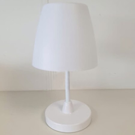 H&S Collection LED-Tischlampe Wiederaufladbar Weiß 13x30 cm