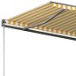 vidaXL Standmarkise Automatisch 350x250 cm Gelb/Weiß