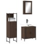 vidaXL 3-tlg. Badmöbel-Set Braun Eichen-Optik Holzwerkstoff vidaXL 3-tlg. Badmöbel-Set Braun Eichen-Optik Holzwerkstoff