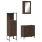 vidaXL 3-tlg. Badmöbel-Set Braun Eichen-Optik Holzwerkstoff vidaXL 3-tlg. Badmöbel-Set Braun Eichen-Optik Holzwerkstoff