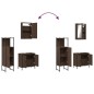 vidaXL 3-tlg. Badmöbel-Set Braun Eichen-Optik Holzwerkstoff vidaXL 3-tlg. Badmöbel-Set Braun Eichen-Optik Holzwerkstoff