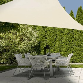ProGarden Sonnensegel 3,6x3,6x3,6 m Creme Dreieckig