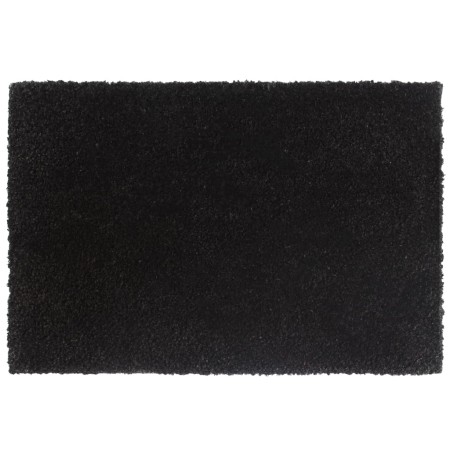 vidaXL Fußmatten 2 Stk. Schwarz 40x60 cm Kokosfaser Getuftet