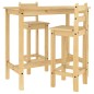 vidaXL 3-tlg. Bar-Set Massivholz Kiefer vidaXL 3-tlg. Bar-Set Massivholz Kiefer