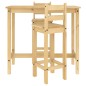 vidaXL 3-tlg. Bar-Set Massivholz Kiefer vidaXL 3-tlg. Bar-Set Massivholz Kiefer