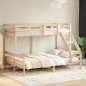 vidaXL Etagenbett 80x200/140x200 cm Massivholz Kiefer vidaXL Etagenbett 80x200/140x200 cm Massivholz Kiefer