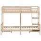 vidaXL Etagenbett 80x200/140x200 cm Massivholz Kiefer vidaXL Etagenbett 80x200/140x200 cm Massivholz Kiefer