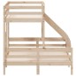 vidaXL Etagenbett 80x200/140x200 cm Massivholz Kiefer vidaXL Etagenbett 80x200/140x200 cm Massivholz Kiefer