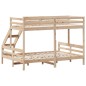 vidaXL Etagenbett 80x200/140x200 cm Massivholz Kiefer vidaXL Etagenbett 80x200/140x200 cm Massivholz Kiefer