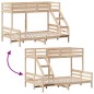 vidaXL Etagenbett 80x200/140x200 cm Massivholz Kiefer vidaXL Etagenbett 80x200/140x200 cm Massivholz Kiefer