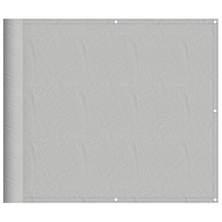vidaXL Balkon-Sichtschutz Hellgrau 90x800 cm 100 % Polyester-Oxford