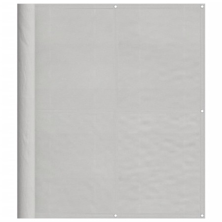 vidaXL Balkon-Sichtschutz Hellgrau 120x800 cm 100 % Polyester-Oxford