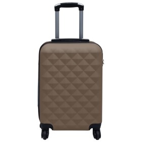 vidaXL Hartschalen-Trolley Braun ABS