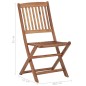 vidaXL Klappbare Gartenstühle mit Kissen 8 Stk. Massivholz Akazie vidaXL Klappbare Gartenstühle mit Kissen 8 Stk. Massivholz Akazie