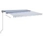 Standmarkise Einziehbar Handbetrieben 400x300 cm Blau/Weiß Standmarkise Einziehbar Handbetrieben 400x300 cm Blau/Weiß