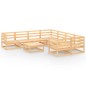 vidaXL 9-tlg. Garten-Lounge-Set Massivholz Kiefer vidaXL 9-tlg. Garten-Lounge-Set Massivholz Kiefer