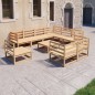 vidaXL 10-tlg. Garten-Lounge-Set Massivholz Kiefer vidaXL 10-tlg. Garten-Lounge-Set Massivholz Kiefer