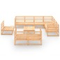 vidaXL 10-tlg. Garten-Lounge-Set Massivholz Kiefer vidaXL 10-tlg. Garten-Lounge-Set Massivholz Kiefer