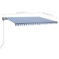 Standmarkise Einziehbar Handbetrieben 400x300 cm Blau/Weiß Standmarkise Einziehbar Handbetrieben 400x300 cm Blau/Weiß