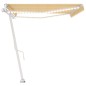 Automatische Markise mit LED & Windsensor 500x350 cm Gelb/Weiß Automatische Markise mit LED & Windsensor 500x350 cm Gelb/Weiß