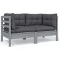 vidaXL 5-tlg. Garten-Lounge-Set mit Kissen Kiefer Massivholz vidaXL 5-tlg. Garten-Lounge-Set mit Kissen Kiefer Massivholz