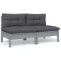 vidaXL 5-tlg. Garten-Lounge-Set mit Kissen Kiefer Massivholz vidaXL 5-tlg. Garten-Lounge-Set mit Kissen Kiefer Massivholz