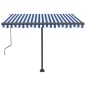 Standmarkise Automatisch 350x250 cm Blau/Weiß Standmarkise Automatisch 350x250 cm Blau/Weiß