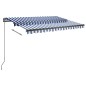Standmarkise Automatisch 350x250 cm Blau/Weiß Standmarkise Automatisch 350x250 cm Blau/Weiß