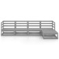 vidaXL 5-tlg. Garten-Lounge-Set Grau Massivholz Kiefer vidaXL 5-tlg. Garten-Lounge-Set Grau Massivholz Kiefer