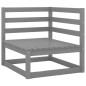vidaXL 5-tlg. Garten-Lounge-Set Grau Massivholz Kiefer vidaXL 5-tlg. Garten-Lounge-Set Grau Massivholz Kiefer