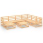 vidaXL 8-tlg. Garten-Lounge-Set Massivholz Kiefer vidaXL 8-tlg. Garten-Lounge-Set Massivholz Kiefer