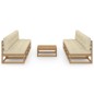 vidaXL 9-tlg. Garten-Lounge-Set mit Kissen Kiefer Massivholz vidaXL 9-tlg. Garten-Lounge-Set mit Kissen Kiefer Massivholz