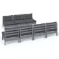 vidaXL 8-tlg. Garten-Lounge-Set mit Anthrazit Kissen Kiefernholz vidaXL 8-tlg. Garten-Lounge-Set mit Anthrazit Kissen Kiefernholz