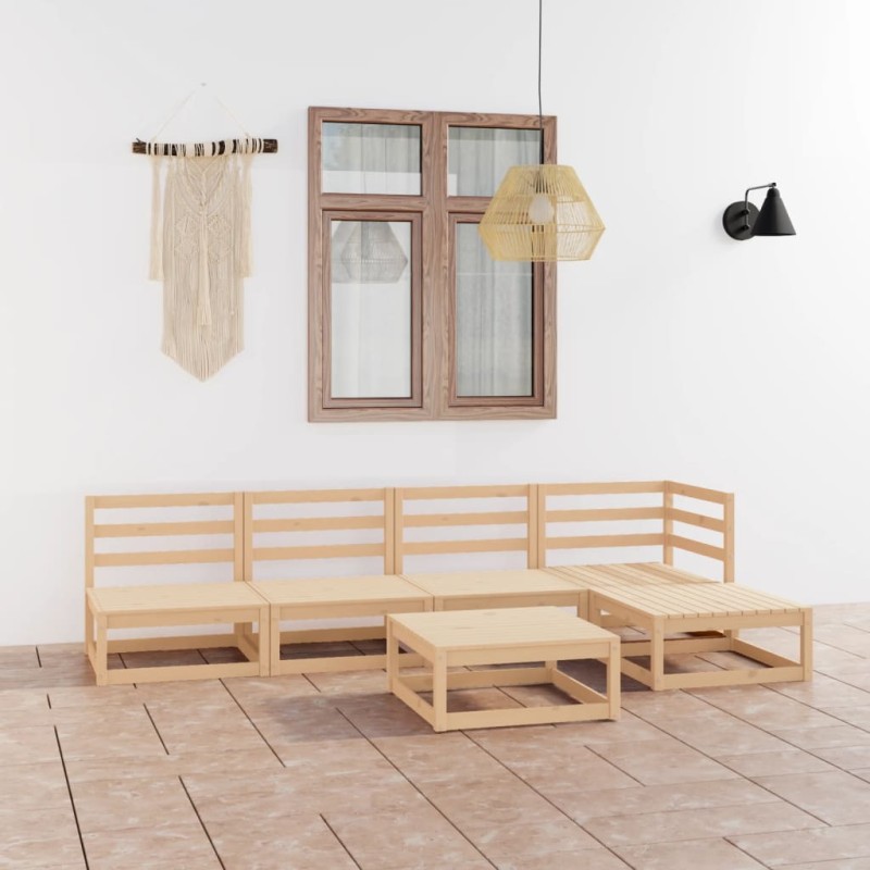 vidaXL 6-tlg. Garten-Lounge-Set Massivholz Kiefer vidaXL 6-tlg. Garten-Lounge-Set Massivholz Kiefer